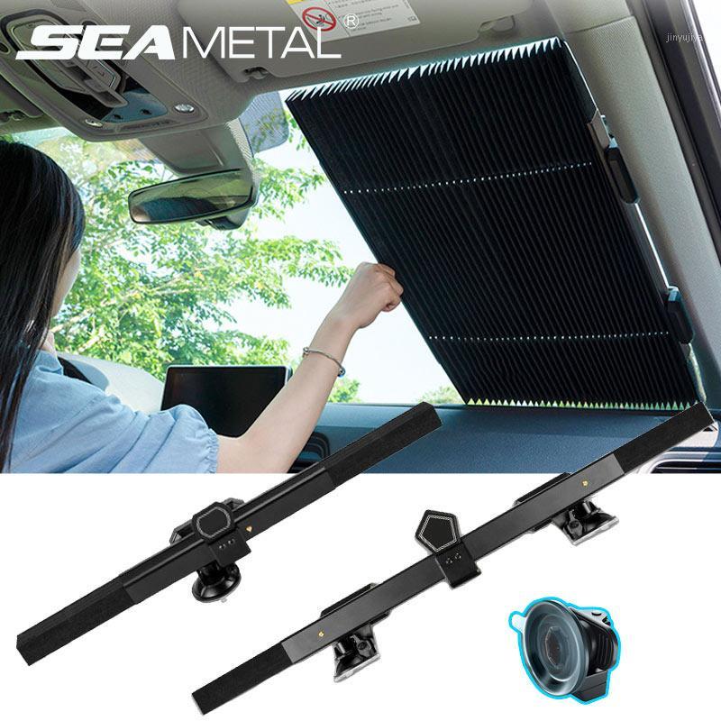 

Car Retractable Windshield Sun Shades Universal Auto Sunshade Cover Fits for Most Vehicle Trucks SUV UV Protection Front Windows1