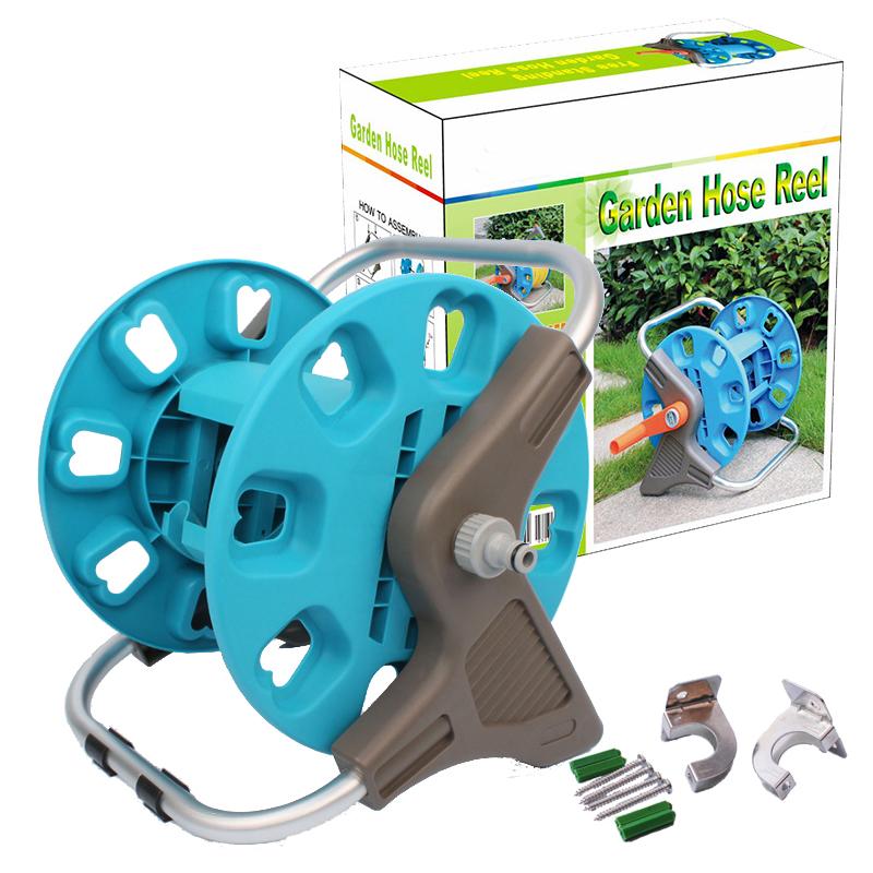 

Alloy Aluminum Water Garden Hose Reel Cart Holder, 10-15m storage