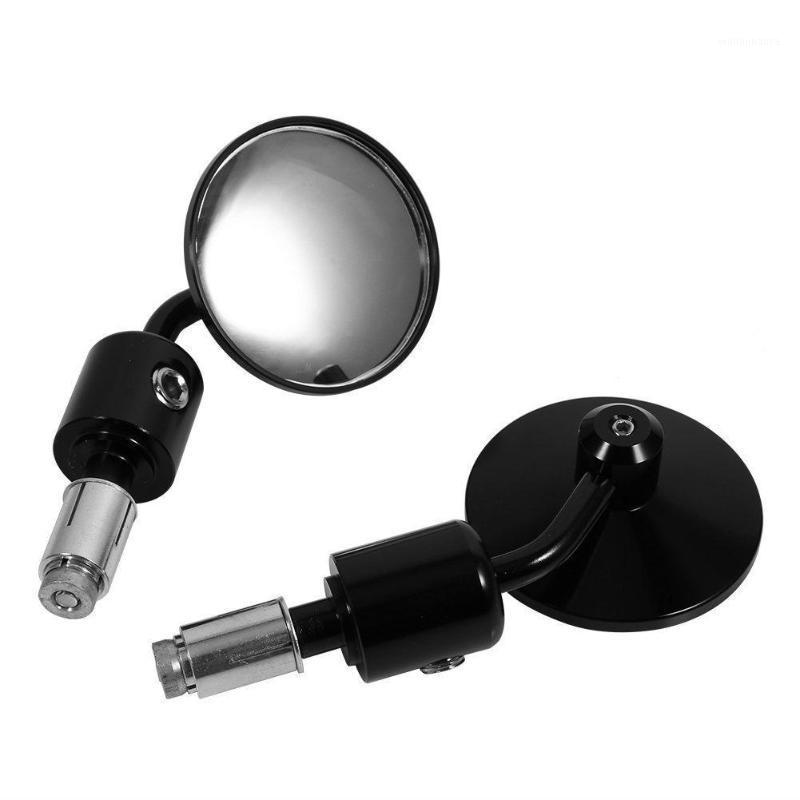 

Motorcycle Mirrors 2Pcs Rearview Side Hand Bar End Round Reflective
