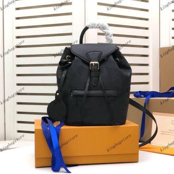 

Montsouris Genuine Leather bags Women Backpacks bag Letter Flower Backpack Embossed Mens Purses Pattern M45410 M45205 M45397 handbags, 2#