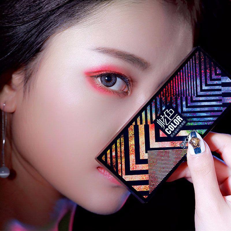 

6-color Shimmer Matte Eyeshadow Waterproof Grapefruit Pumpkin Color Drunk Long Lasting Makeup Eyeshadow Palette Makeup, 03