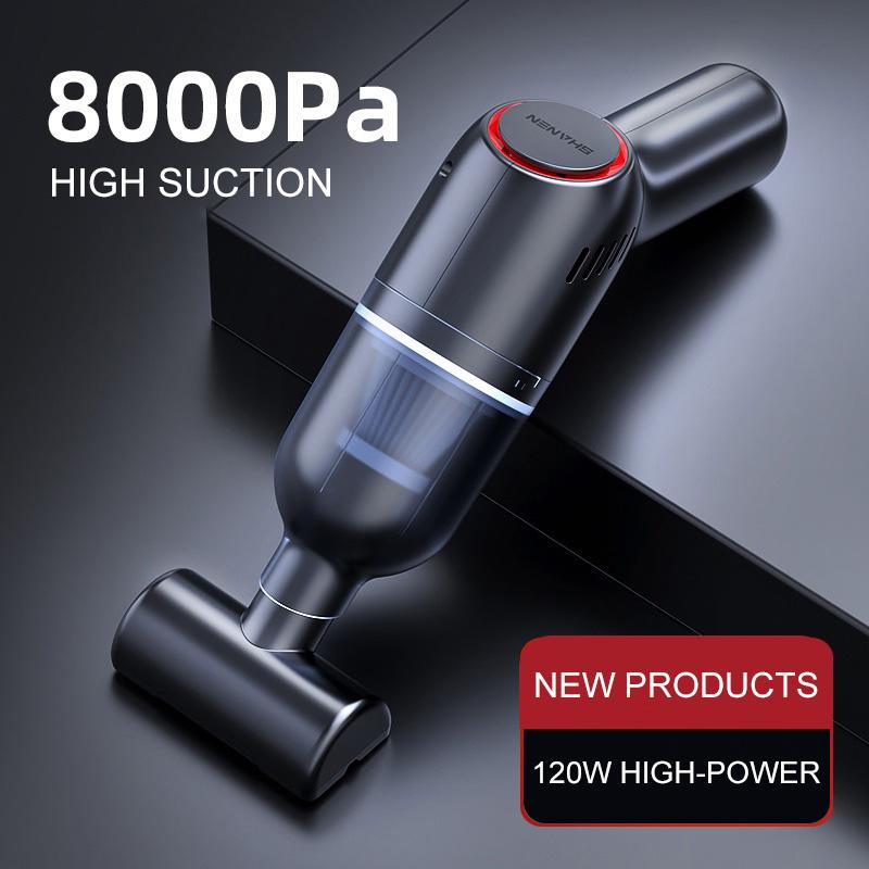 

Handheld Car Vacuum Cleaner With 8000Pa Powerful Suction Wireless USB Rechargeable For Home Pet Hair Office Window Keyboard