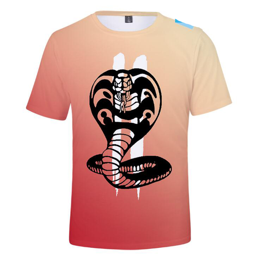

The Karate Kid Men's T-shirt Cobra Kai Funny Tshirt Men Summer Casual Male T Shirt Hipster Hip-hop Tee Shirt Homme Streetwear, White;black