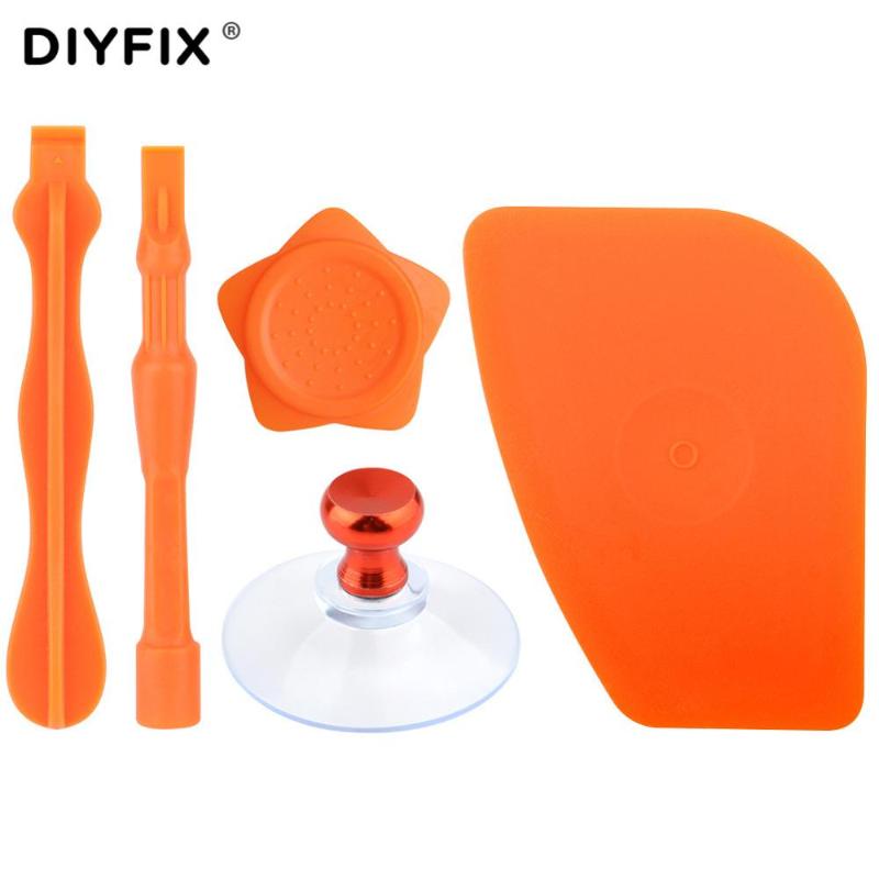 

DIYFIX 5 in 1 Anti-Static Plastic DIY Phone Pry Openting Set For Screen Disassembly Tool Kit Spudger Pry Tool Suction Cup