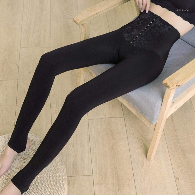 

VERTVIE Winter Body Shaping Leggings Women Solid Warm Plus Velvet Thicken Elastic Leggings Mujer High Waist Pencil Stretch1