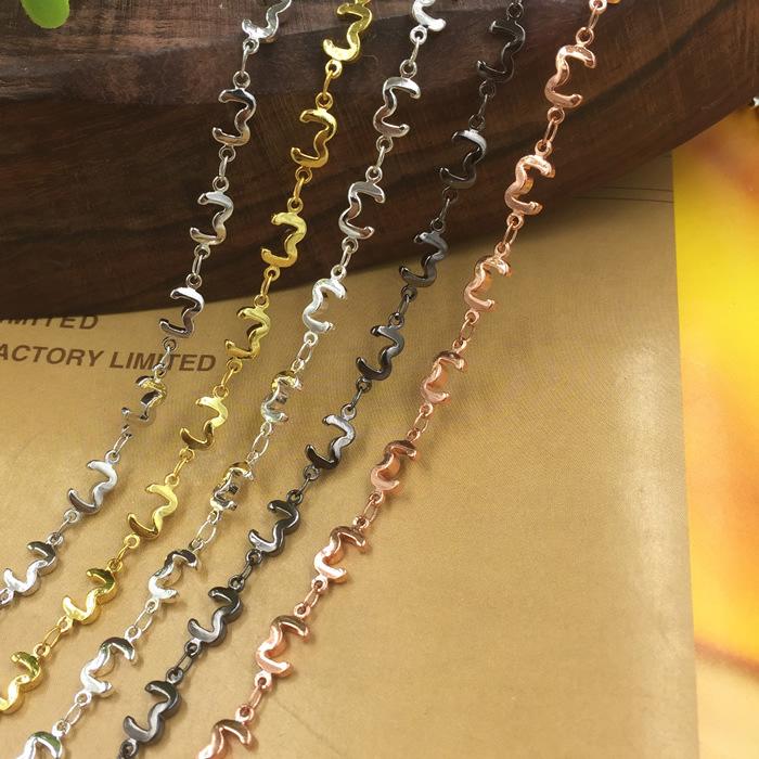 

Whole Sales 4 Meters Number 3 Design Link Handmade Chain For Making Necklace