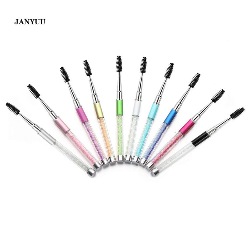 

10pcs Diamond Mascara Brushes Eyebrow Eyelash Brushes Mascara Wands Applicators Eye Portable Cosmetic