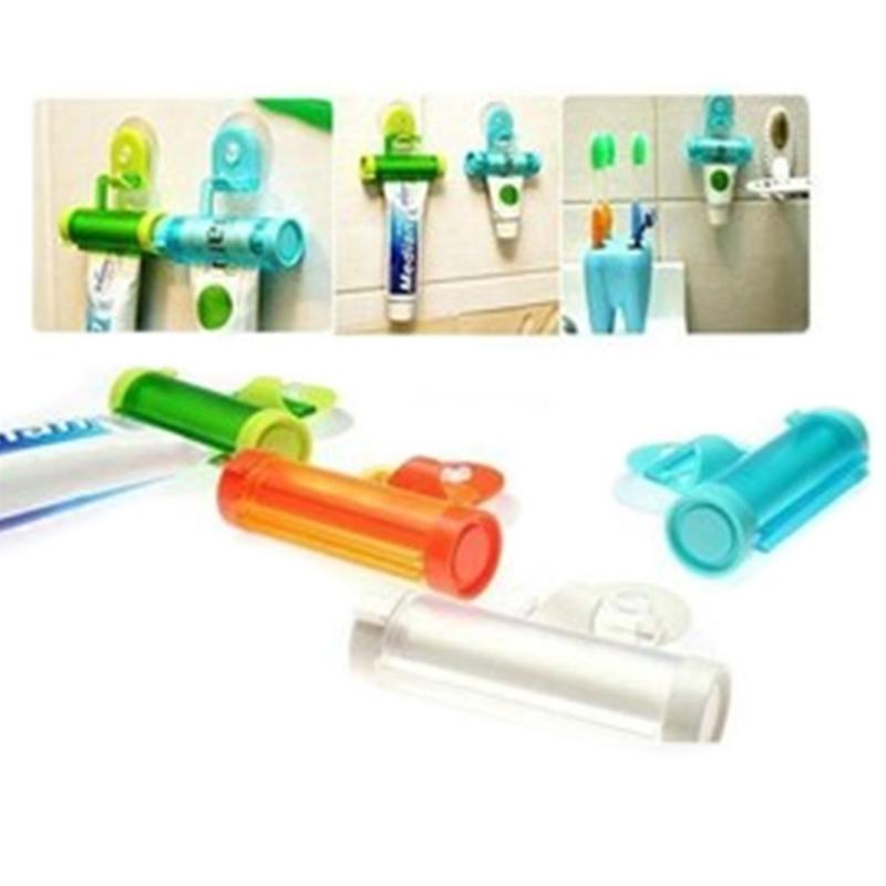 

New Bathroom Accessories Toothpaste Squeezer Tooth Paste Dispenser Tube Squeezer Facial Cleanser Press Rolling Holder for Kids