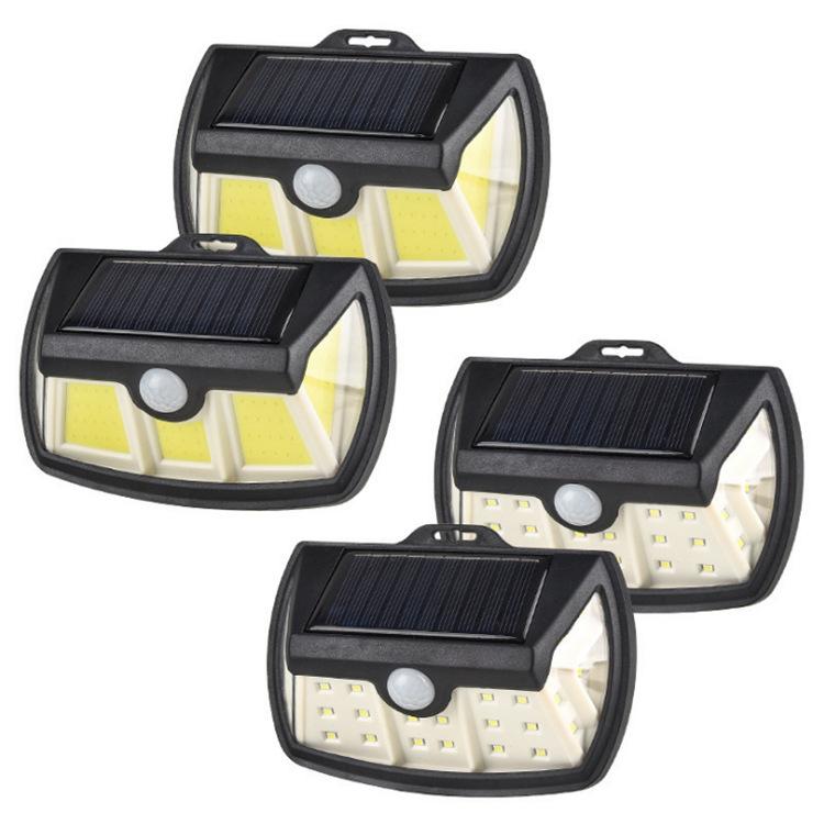 

Three-sided Light 3 Mode Solar Lamp Outdoor Garden Decorative Street Lamp Solar Powered Waterproof PIR Motion Sensor Wall