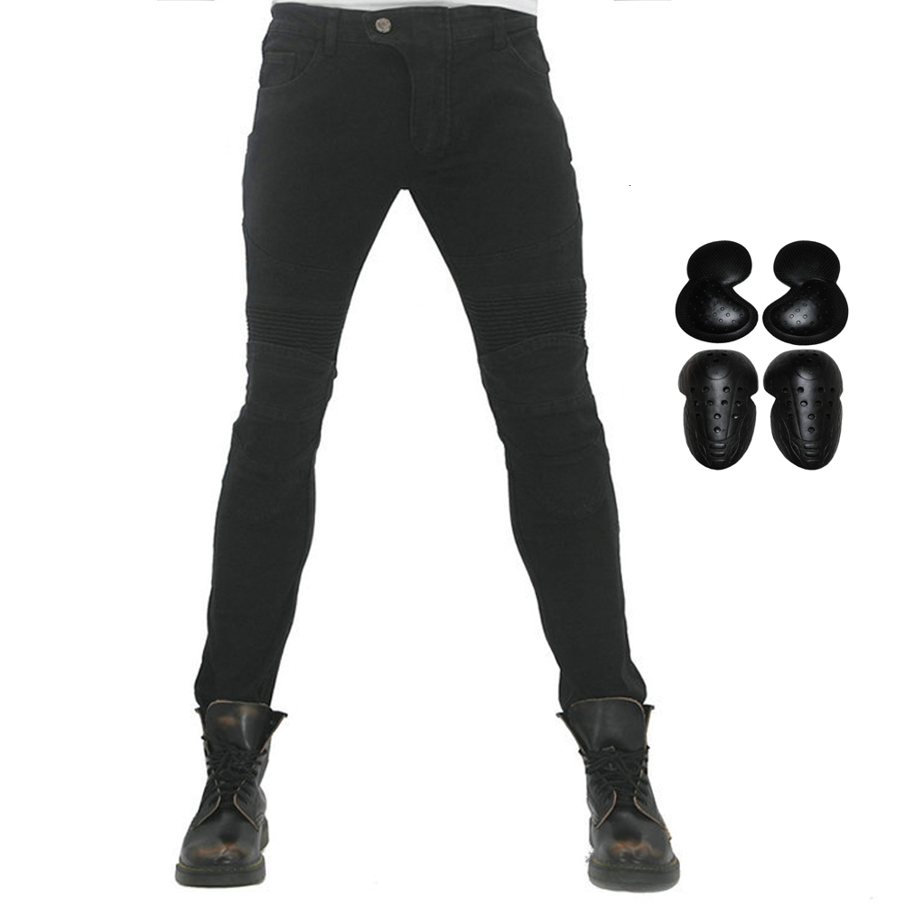 

2021 New Men Upgrade Motorcycle Riding Jeans Off Road Locomotive Racing Pantalon Protective Pants with 4 x Ce Detachable Knee Hip Pads Sunt