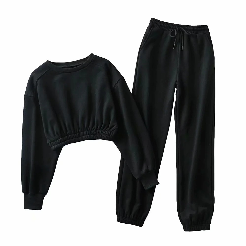 

2021 New and American Blogger Winter Waist Brief Paragraph Fleece with Draw String Movement Who Pants Leisure Suit Zpn6, White