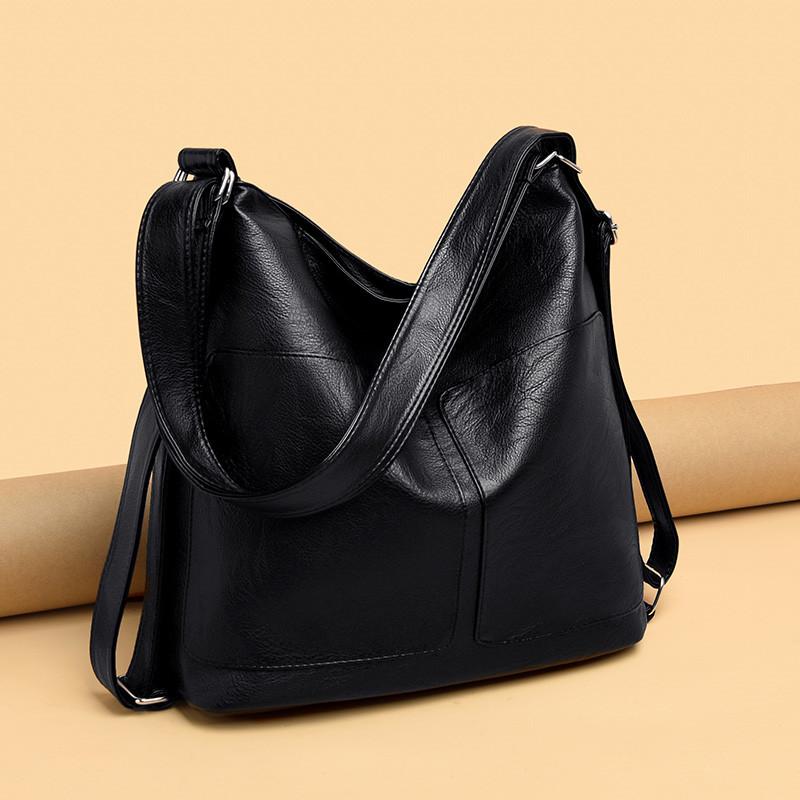 

Large Capacity Women Hobos Bag 2021 Multifunction Vintage Female Messenger Bag Designer Shoulder Top-handle Bags Sac A Main, 8095-1