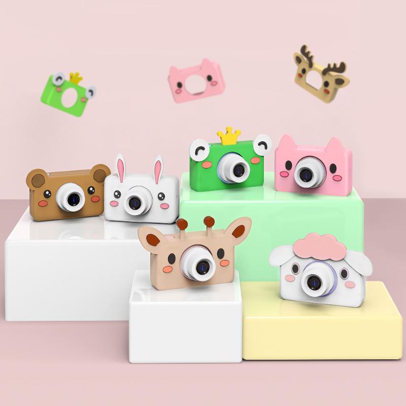 

Children's digital camera Cartoon animal Outdoor Children's Toys 2 Inch IPS Screen Cute Pet Toys Children Best Gift