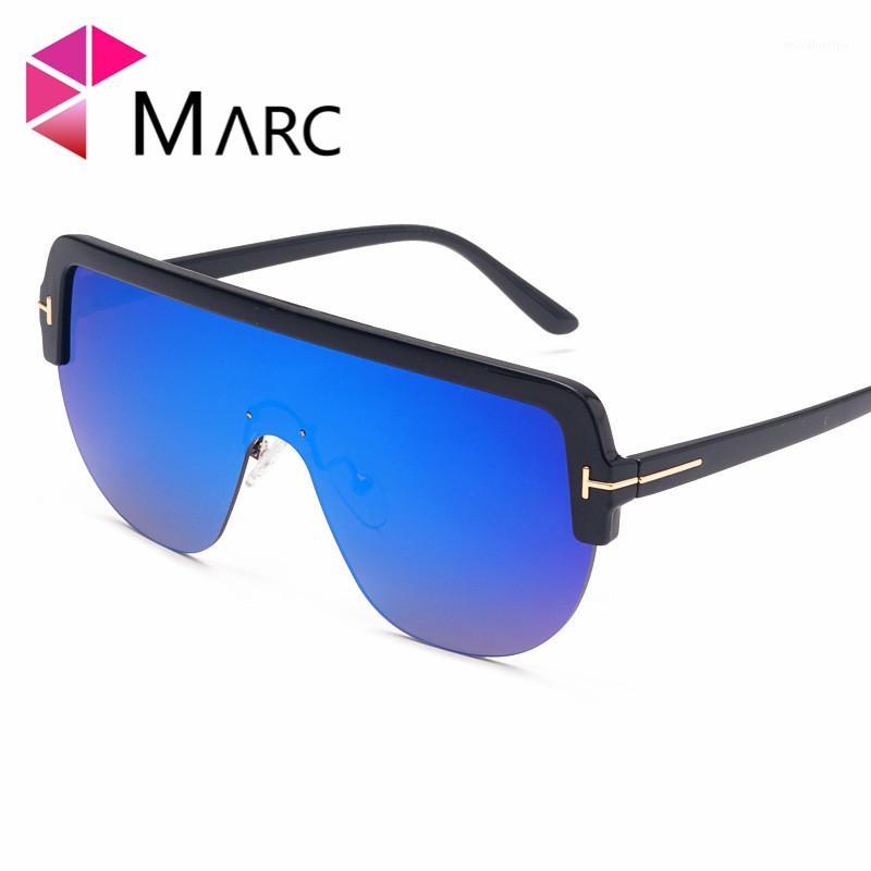 

MARC Luxury Oversized One Piece Lens Sunglasses Women Brand Designer Fashion Sun Glasses Gradient Large Eyewear Shades1