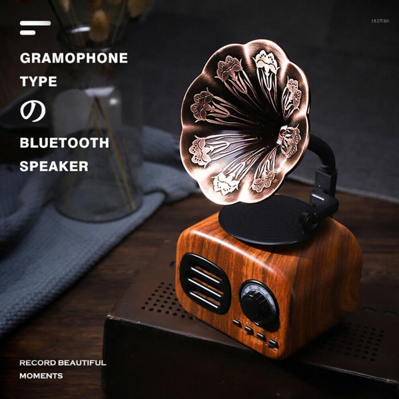 

Mini Retro Speakers Wood Bluetooth Speaker Creative Shape Speaker Wireless Loudspeaker TF Radio Music Subwoofer Charging Cable1