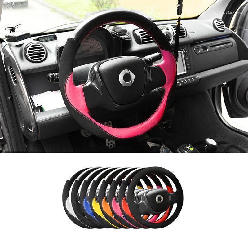 

Steering Wheel Covers Car 38cm Hand Sewn Protective Cover For Smart 451 Fortwo Accessories Interior Styling Decoration