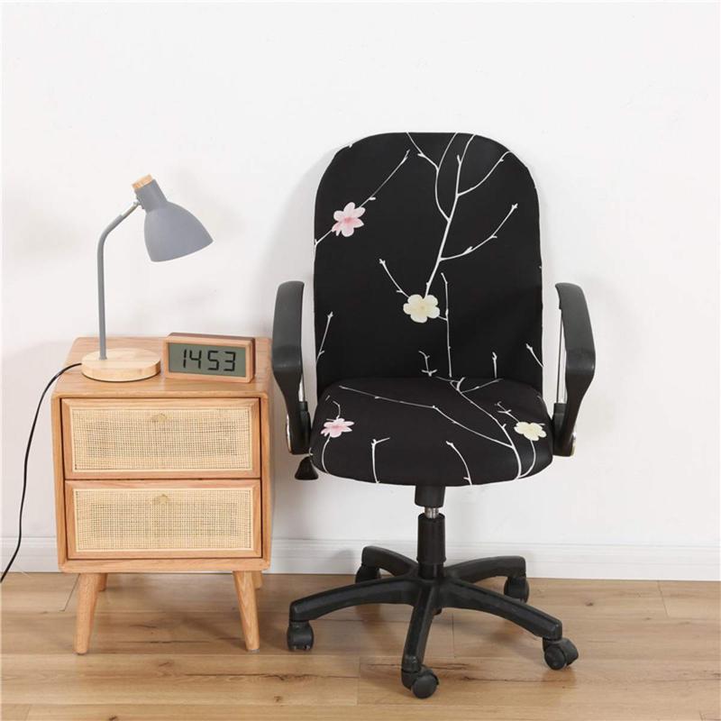 

Modern Office Computer Chair Cover Elastic Chair Slipcover Washable Removable Anti-dirty Kitchen Seat Case Stretch Cover