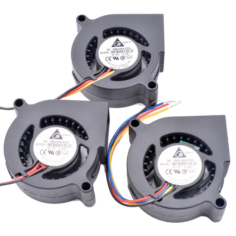 

Original BFB0512LD 5cm 5020 50x50x20mm 12V 0.15A 2 lines 3 lines 4 pwm projector turbo blower cooling fan