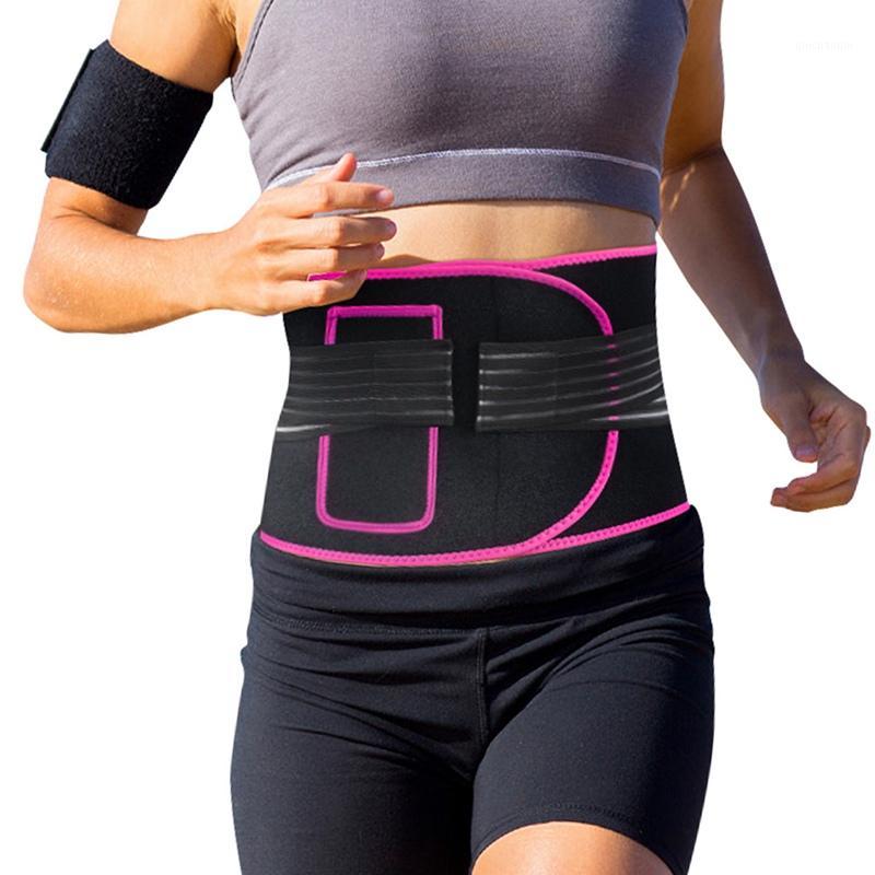 

Woman Adjustable Elastiac Waist Support Belt Lumbar Back Sweat Belt With Pocket Fitness Waist Trainer Warmer Protection1