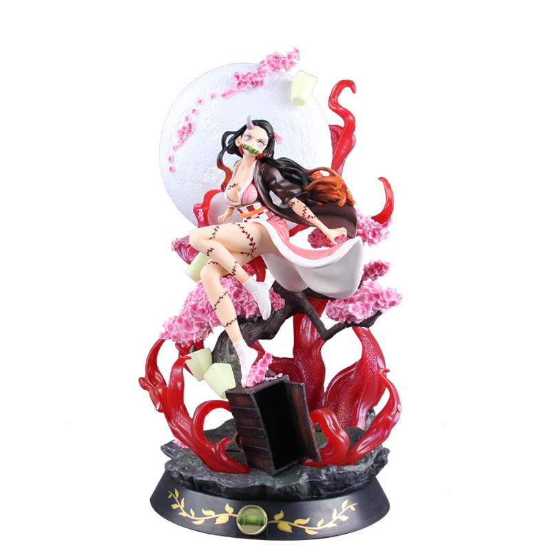 

31cm Anime Demon Slayer Kimetsu No Yaiba Kamado Nezuko Gk Statue Pvc Action Figure Model Toy Adult Collectible Model Doll Gift X0121, No retail box