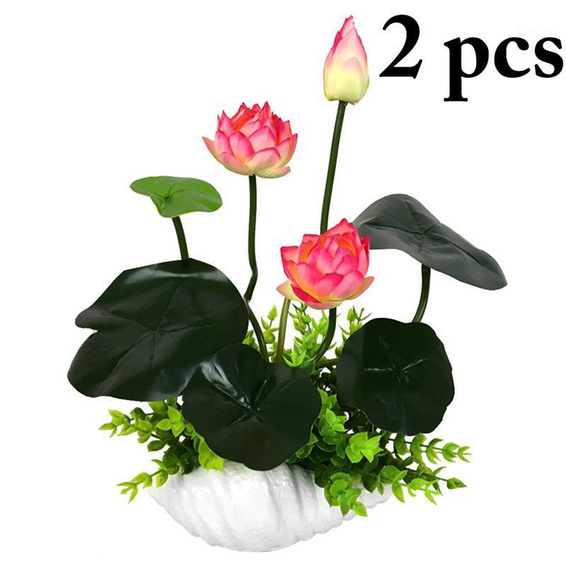 

2 Bunches Artificial Flower Lifelike Elegant Fake Flower Fake Plant For Home1, Pink
