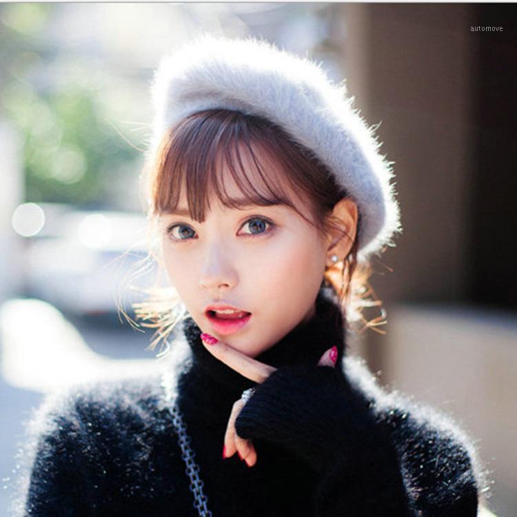 

Women's Korean-Style Beret Autumn and Winter New Fashion Fur Hat Warm Hat Factory Wholesale1, White