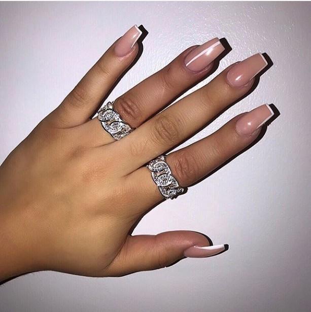 

2020 Miami baguette cubic zirconia cuban link chain men boy cool ring jewelry top quality hip hop Rock CZ engagement band