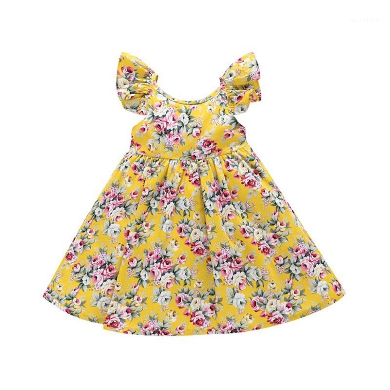 

Baby Girl Dress Sleeveless Flower Print Dress Child Princess Dresses Summer Floral 2020 New1