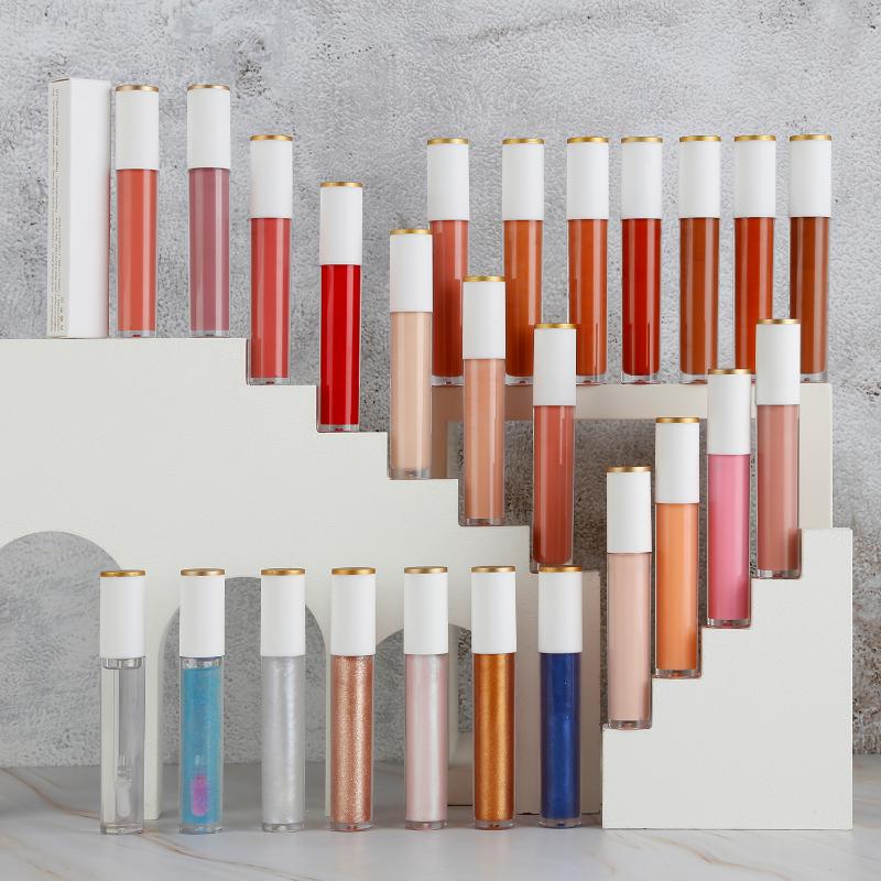 

Wholesale Lipgloss Private Label Bulk Lip Gloss Metallic Shimmer Long Lasting Liquid Lipstick Waterproof, 30 no logo