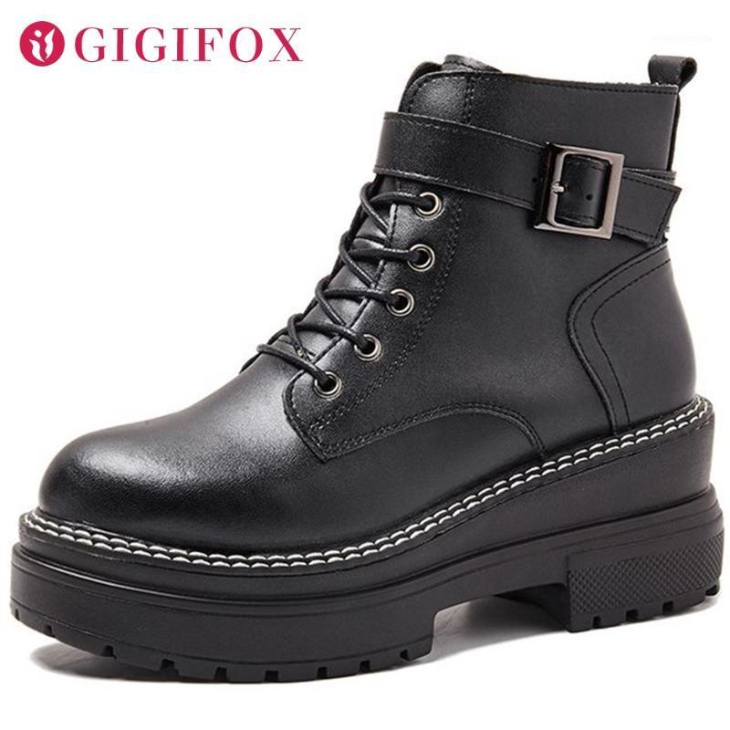 

Brand New Skidproof Outsole Platform Wedges High Heel Cow Suede Leather Ankle Booties Fashion Winter Boots Shoes Women1, Black brigh