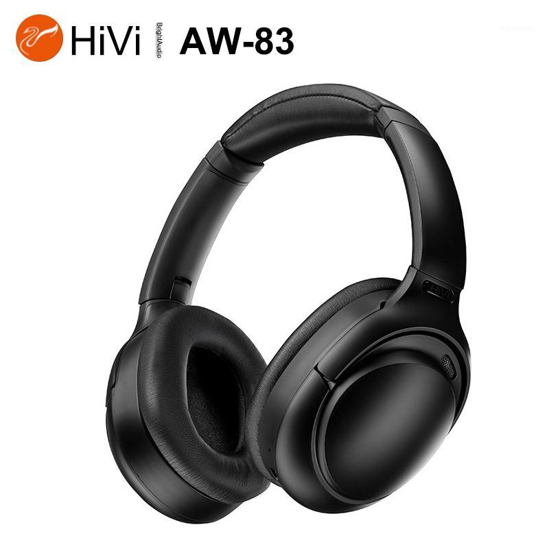 

HiVi AW-83 AW83 Wireless Bluetooth 5.0 ANC Headphone,Digital Noise Canceling Headset,Smart Touch Video Game 20hr Battery Life1