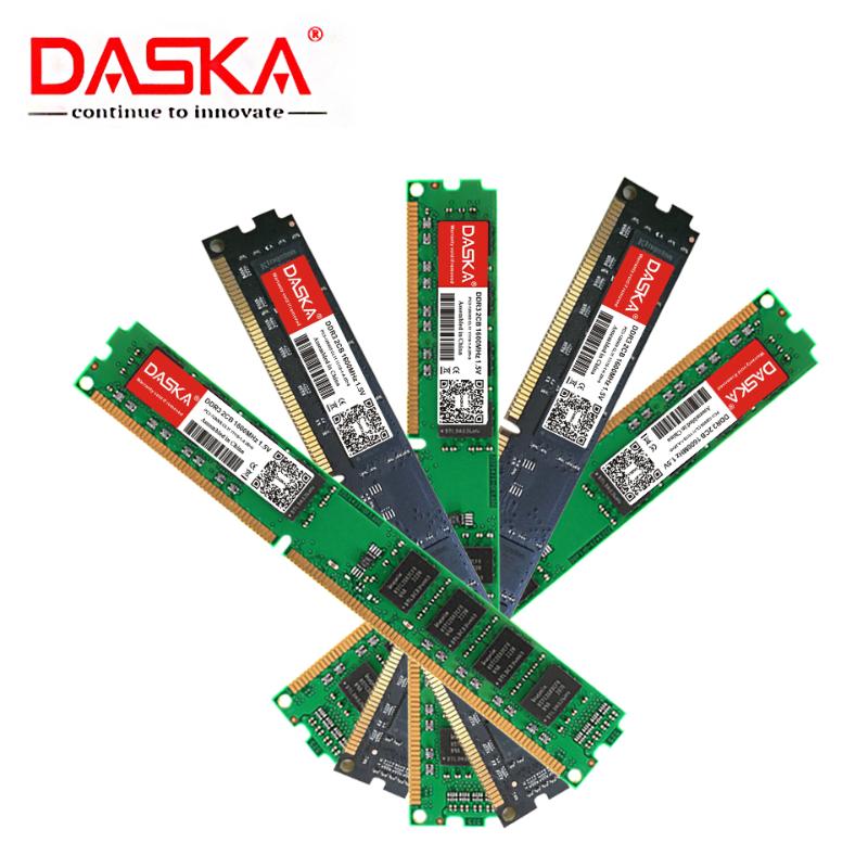 

DASKA New DDR3 8GB 4GB 2GB 1600/1333 MHz PC3-12800/10600 Desktop Memory DDR 3 motherboard ram DIMM