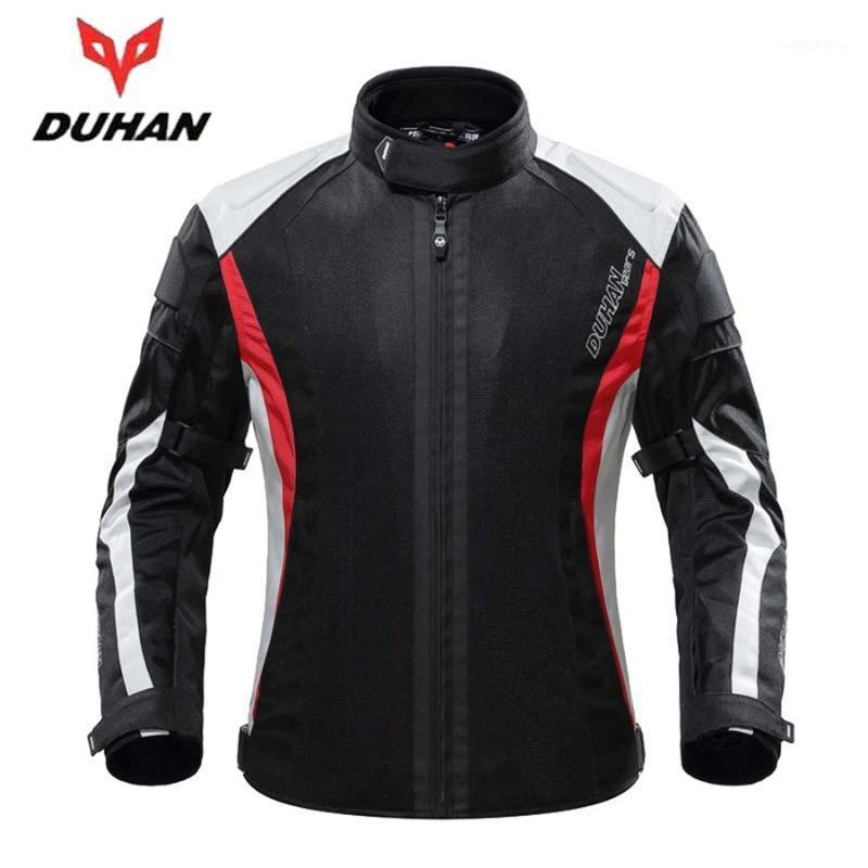 

DUHAN Summer Motorcycle Jacket Mesh Breathable Jacket Moto Protective Gear Racing Reflective Oxford Clothing With 5pcs pads1