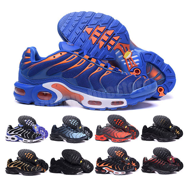

New mens tn plus women running shoes trainers triple black white Hyper Blue Oreo Smoke Grey Worldwide Pink Fade men Outdoor sports sneakers, White;red