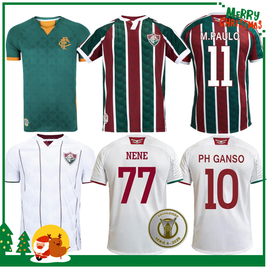 

20 21 Fluminense home away PH GANSO soccer jersey Silveira Marcos Paulo Nascimento soccer 2020 Fluminense Adult men football shirt, 20/21 fluminense 3rd