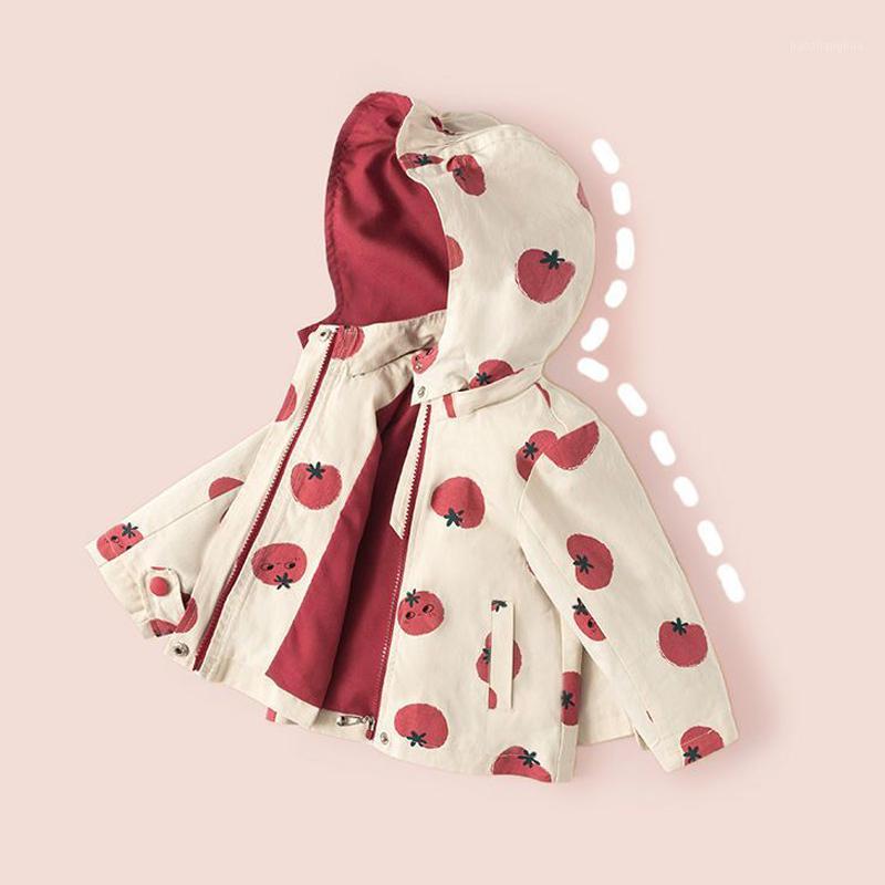 

Girls Jackets Coats 2020 Autumn New Style Girls Strawberry Windbreaker Coat Sweet Baby Coat Clothes Children Kids Clothing1, Pink