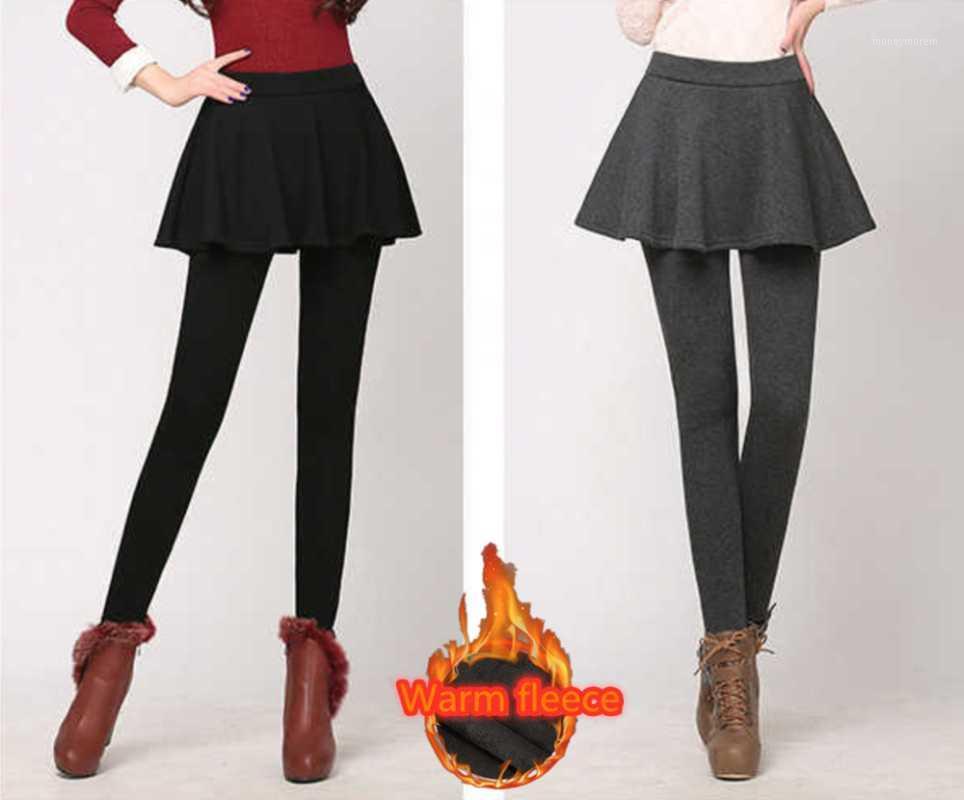 

2021 Skirt Leggings For Women Fashion Pleated Skirt Skinny Pencil Pants Solid Legging Casual Wear1, Black