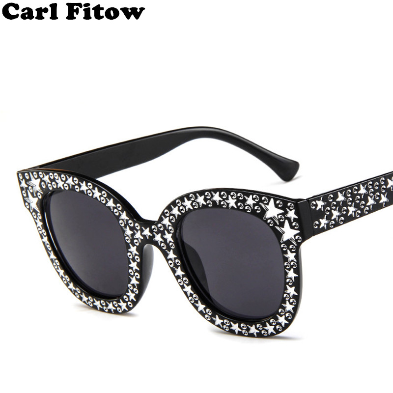 

2020 Italy Brand Designer Luxury Pentagram Sunglasses Women Men Fashion Cat Eye Sun glasses For Female Mirror Shades UV400