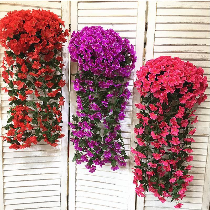 

Artificial Flower Wall Hanging Fake Flower Plastic Simulation Green Plants Artificial Bouquet Home Living Room Decoration1, T2