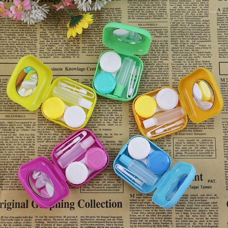 

Mini Mirror Contact Lens Travel Kit Easy Carry Case Storage Holder Container Box1