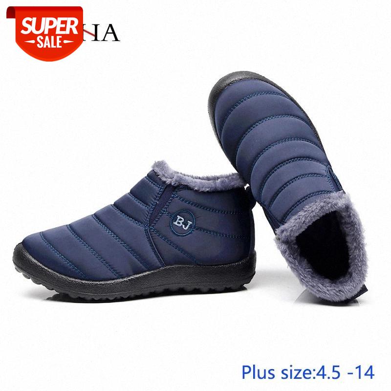 

Warm plush winter ankle boots women shoes 2020 slip-on waterproof solid sneakers women snow boots breathable casual shoes woman #sy0R, Black