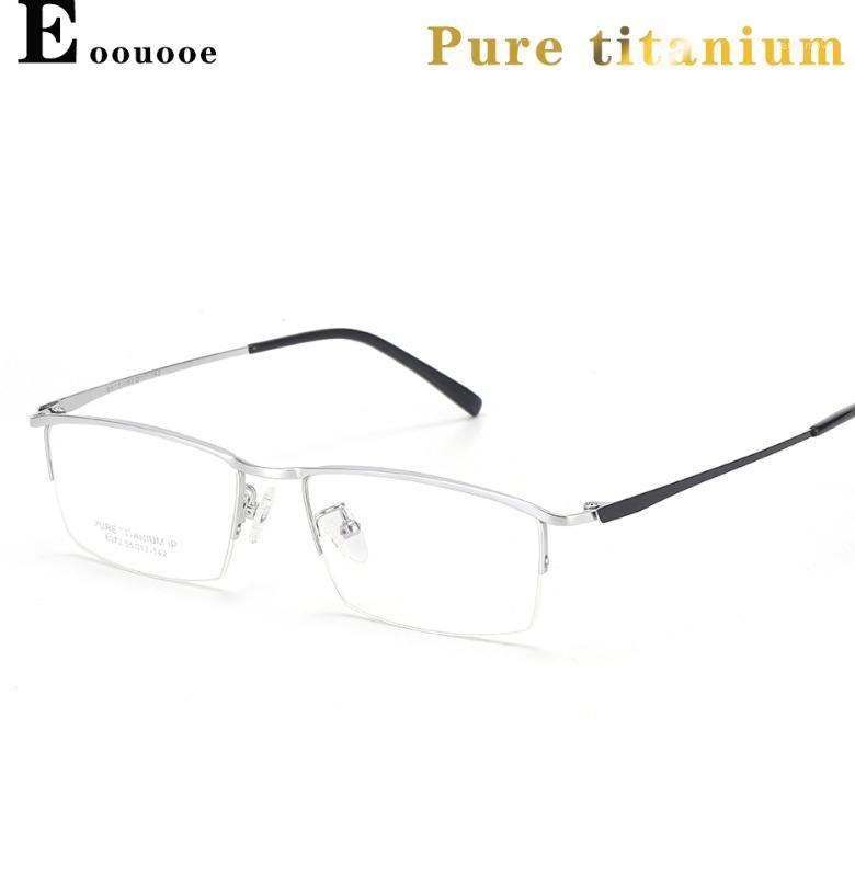 

Hlaf Titanium Glasses Frame Men Opticas Glasses Ultralight Gafas IP plating high-quality1