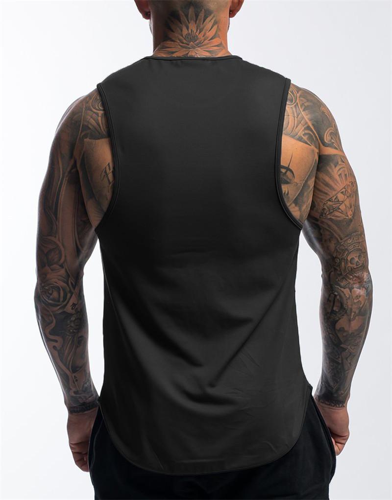 

Gyms Workout Sleeveless Shirt Tank Top Men Bodybuilding Clothing Fitness Mens Sportwear Vests Muscle Men Tank Tops, Black