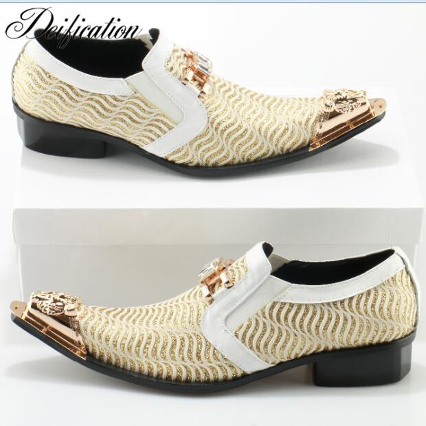 

Genuine Leather Glitter Crystal Studded Men Dress Shoes Formal Steel Toe Shoes Luxury Slip On Crystal Men Wedding Dress, Black