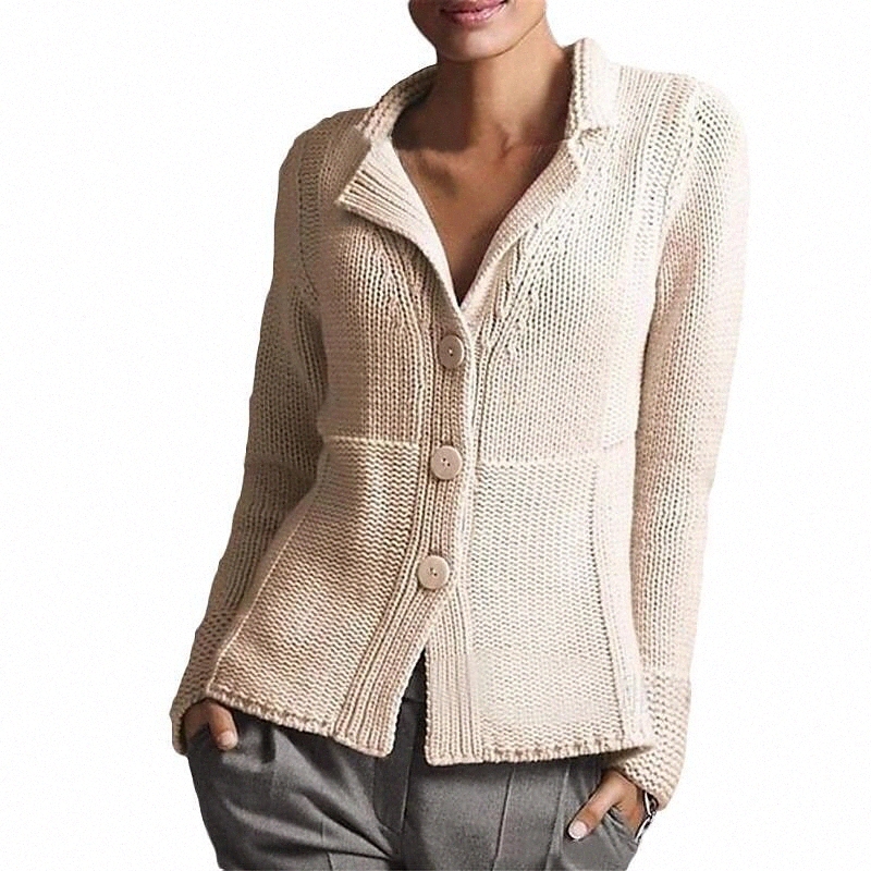 women's Sweater Solid Color Long Sleeve Sweater Cardigans V Neck Green Gray Pink D2gt#-image-756089567