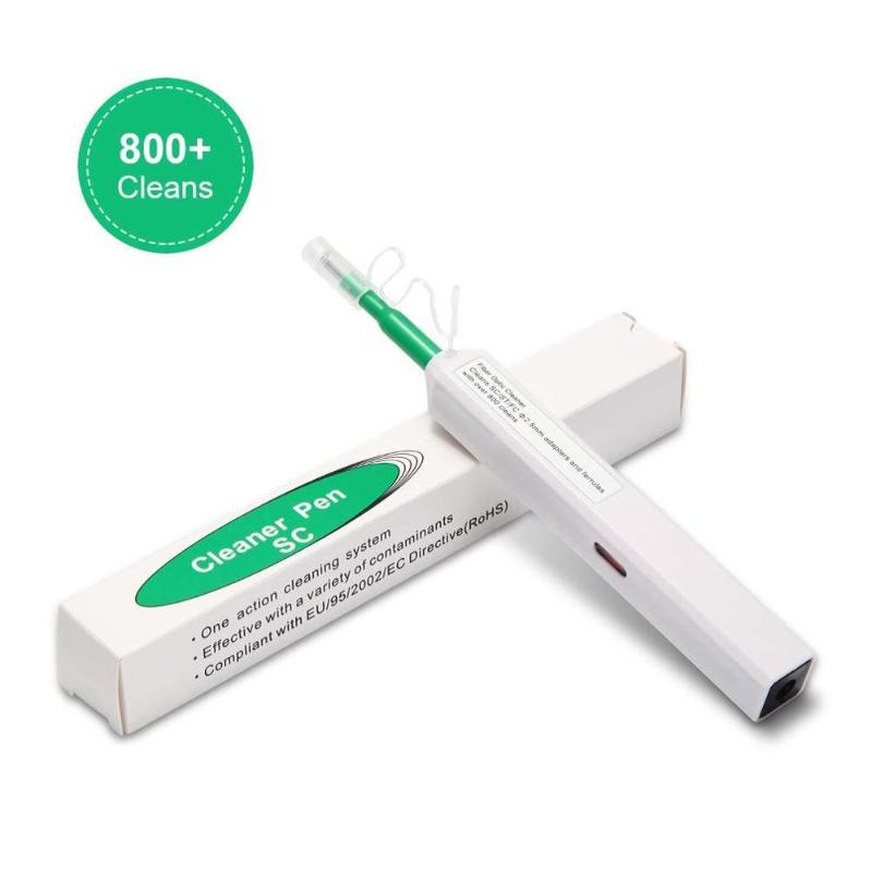 

LC/SC/FC/ST One-Click Cleaner Tool 1.25mm and 2.5mm Fiber Optic Cleaning Pen 800 Cleans Fiber Optic Cleaner