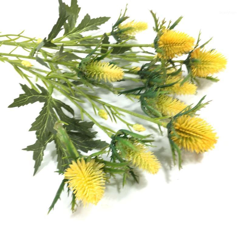 

17 Style Simulation Eryngium Glitch Plant Plastic Artificial Flower Creative Art Flower Arrangement Wedding Home Garden Decor1