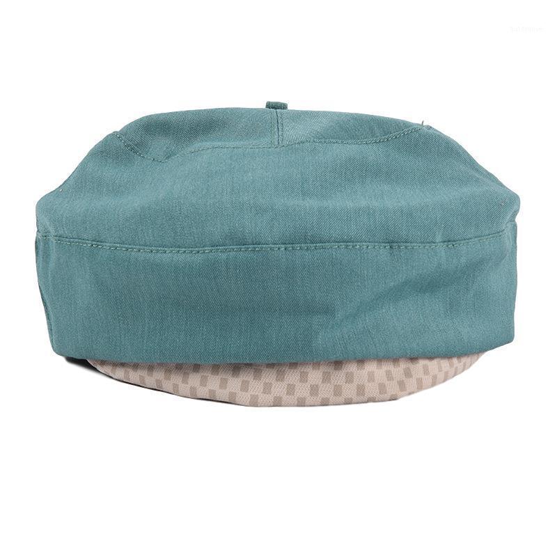 

New Stylish Beret Cap for Women Casual Cotton Hat Girls Autumn Winter Retro Beanie Caps French Artist Warmer Hats1, Sky blue