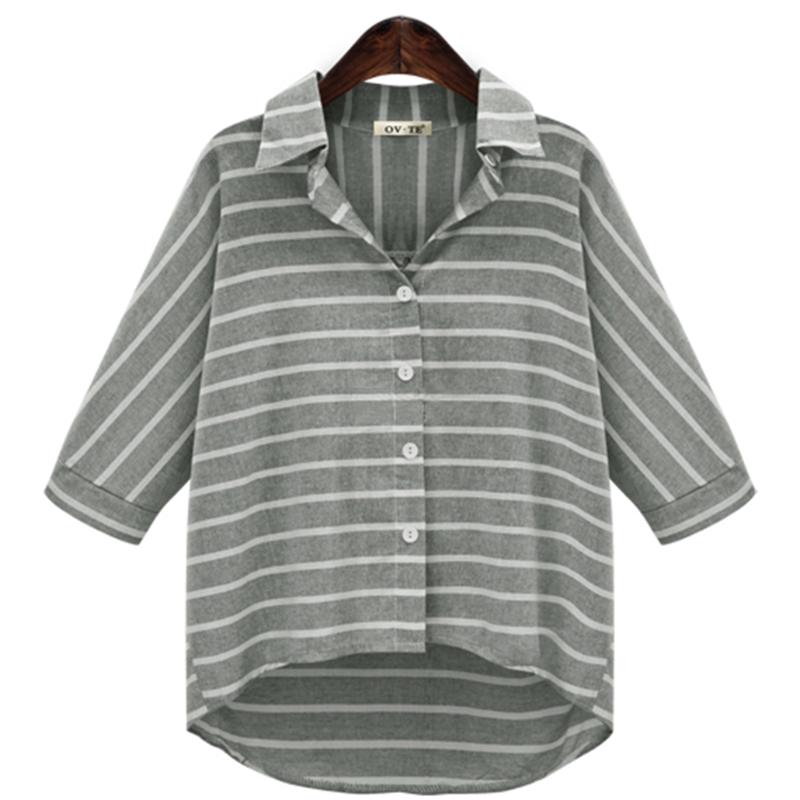 

2020 Summer New Plus Size 4XL Women Blouse Loose Striped Ladies Shirts Europesn Style Hollow Out Brand Tops Lace Patchwork Top, Green