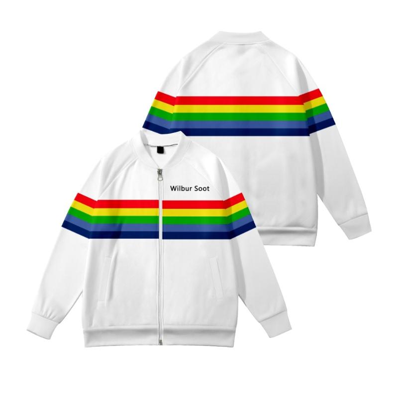 

Men's Jackets 2022 Arrival Gay Wilbur Soot Merch Varsity Jacket Sweatshirts Fashion Casual Autumn Winter Clothes, Black;brown